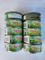 10 PACK CHICKEN OF THE SEA CHUNK LIGHT TUNA IN OIL 0.5 OZ EACH NEW 10/2024