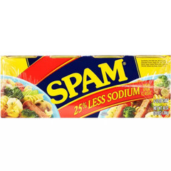 SPAM Less Sodium 12 oz 8 Pack Canned Meat Reduced Salt Pantry Staple