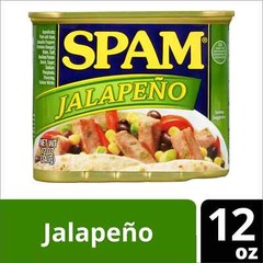 6 Cans of SPAM Jalapeno PORK AND MMM! Meat Lunch Cans 12 oz 6Pack