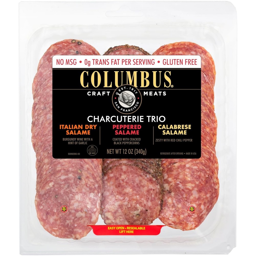Charcuterie Pack Spicy Italian Salami Deli Meat 12 Oz Cheese Crackers Appetizer