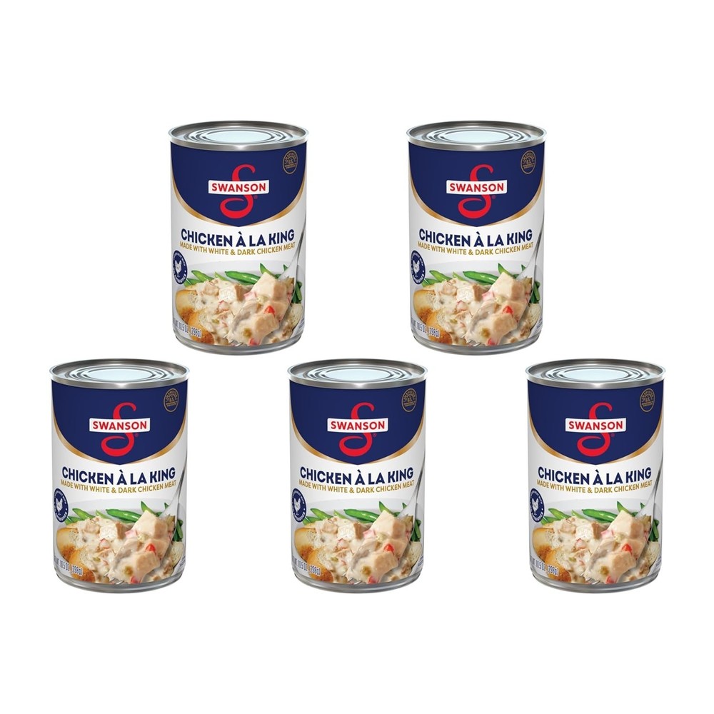 Swanson Canned Chicken a la King With White and Dark Chicken Meat, 10.5 OZ Ca…