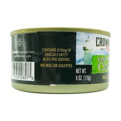Fancy White Lump Crab Meat, 6 oz