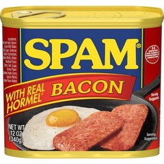 SPAM with Bacon 12oz Can Delicious Big Taste Pack of 1 Try All Varieties