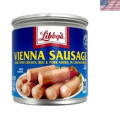 Delicious Vienna Sausages – 6 Cans, 4.6 oz Each – Ideal for Camping & Snacking