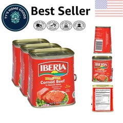 Halal Corned Beef in Natural Juices – 12 oz Pack of 3 for Gourmet Meals