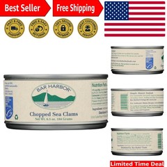 Ocean Fresh All-Natural Chopped Clams, 6-Pack of 6.5 oz Cans – Healthy Delight