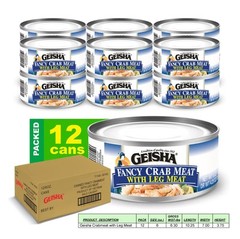 Geisha Crabmeat 6.0 oz (Pack of 12)