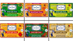 6 Flavor Variety Pole & Line Wild Tuna Fillets in Virgin Olive Oil from PORTUGAL