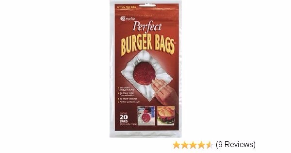 PERFECT BURGER BAGS by CADIE 4 PACK (80 BAGS)