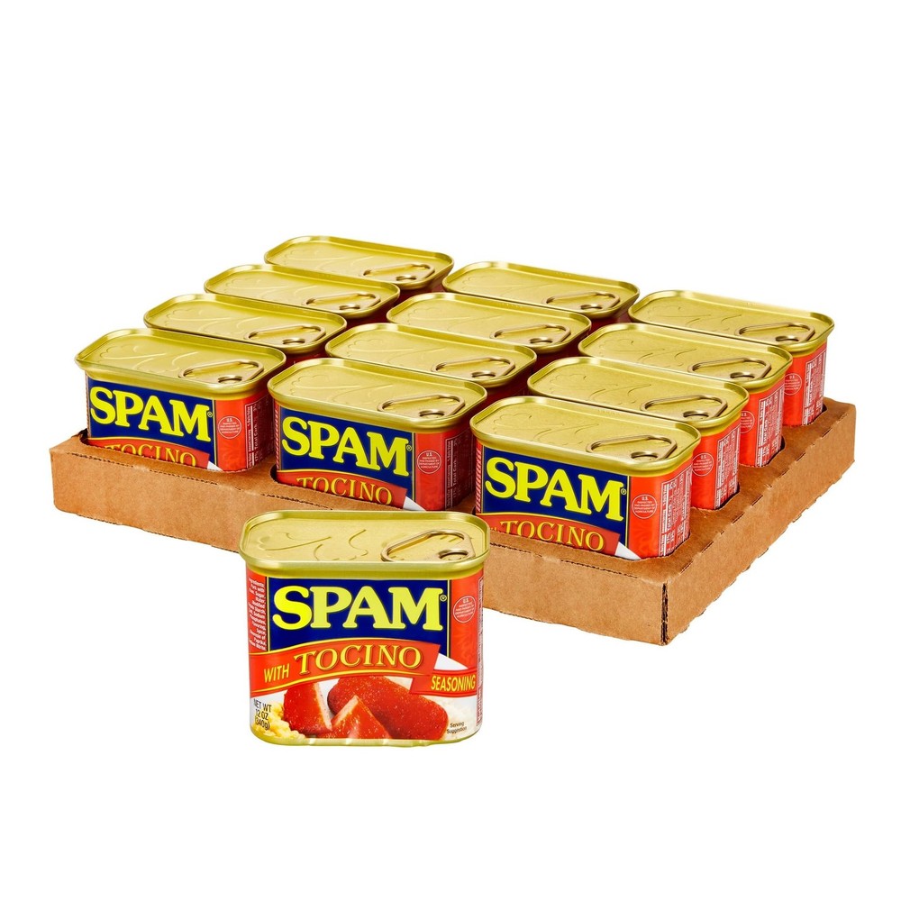 SPAM with Tocino Seasoning, 7 Grams of Protein Per 12 Ounce (Pack 12)