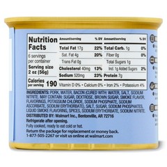(12 pack) Great Value Bacon Luncheon Meat, High Protein, 12 oz Aluminum Can