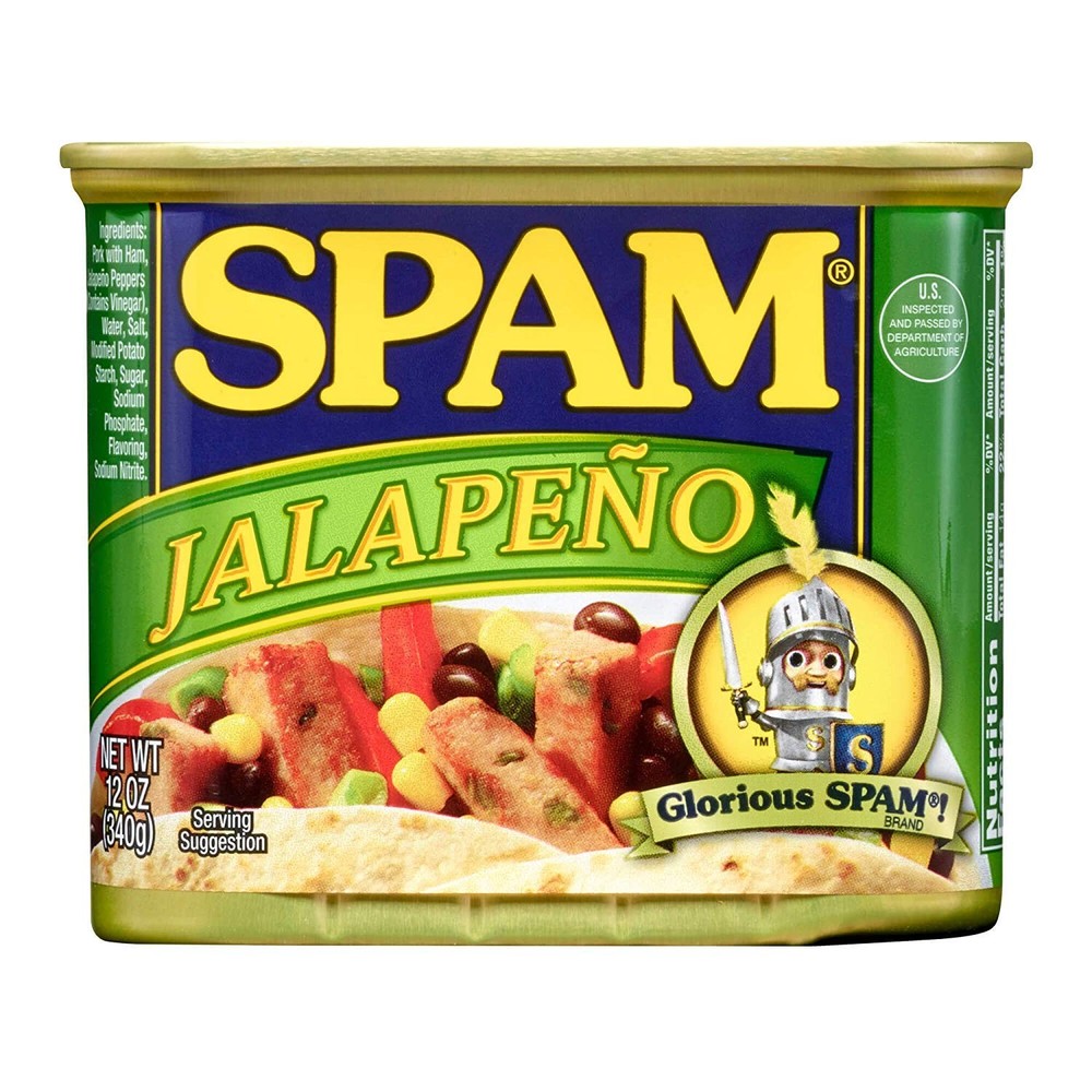 Spam Jalapeño, 12oz Can – Savory Canned Meat with Spicy Jalapeño Flavor