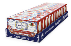 12 Pack Santo Amaro European Wild Sardines in Tomato Sauce from Puree (120g/un)