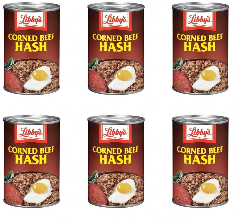 Libby’s Corned Beef Hash 15 oz ( Pack of 6 )~ Exp 9/2026