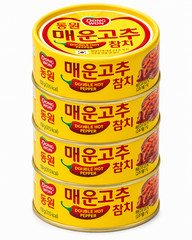 Dongwon Double Hot Pepper Tuna 4 Pack Korean Spicy Canned Tuna 4.76 oz