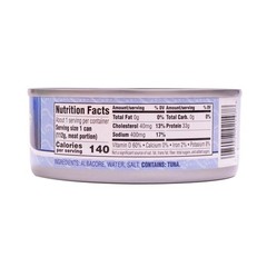 All Natural Solid White Albacore Tuna in Water, 5 Oz Cans, 24 Pack – High Protei