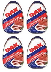 DAK Premium Ham Fully Cooked water added 16oz. best ham (4 PACKS)