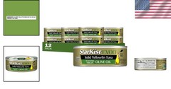 Extra Virgin Olive Oil Yellowfin Tuna – Bulk 4.5 oz Cans, Dolphin Safe, 12 Pack