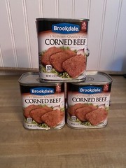 Three Cans of Brookdale ” Corned Beef”..Each Can 12 oz. Exp Date 2028