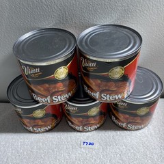 Lot 5 Cans Vietti Beef Stew, 24oz each. Ready To Eat, (T 720) New, Free Shipping