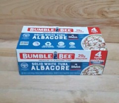 4 CANS: Bumble Bee Solid White Albacore Tuna in Water Wild Caught B12 NON GMO 5z