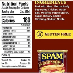 Spam Hickory Smoke, 12 Ounce Can (Pack of 4)