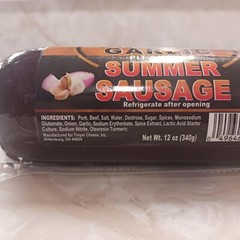 Summer Sausage Garlic from Amish Country Slice and Enjoy Pack of 2