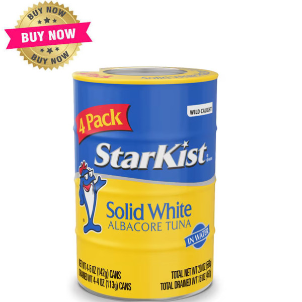 StarKist Chunk Light Tuna in Water, Wild Caught, 20g Protein, 5 oz, 4 Cans