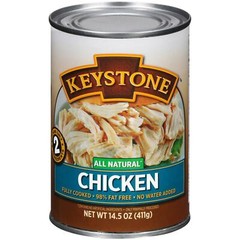 6 Pack Keystone All Natural Lean Meats Chicken Fully Cooked 14.5 oz Cans Canned