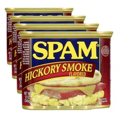Spam Hickory Smoke, 12 Ounce Can (Pack of 4) 12