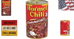 Chunky Beef Chili with Beans, No Artificial Ingredients, 15 Oz Pack of 6