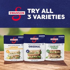 Swanson Original White Chunk Fully Cooked Chicken, Ready to Eat, Simple Onthe…
