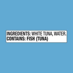 Albacore Tuna Cans No Salt Added Chunk White in Water 4.5 oz Canned Tuna in