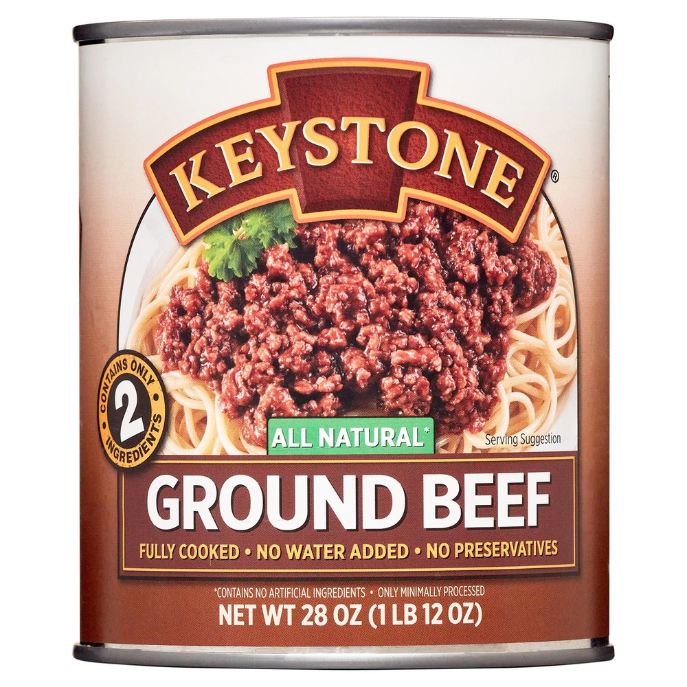 Keystone All Natural Ground Beef Canned