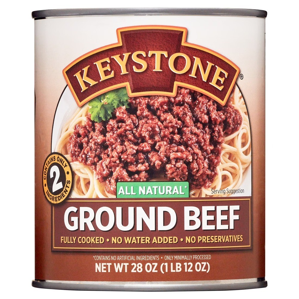 Premium All Natural Ground Beef 28 Ounce Can for Sale