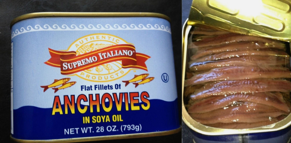 Big Anchovies FLAT Fillets in Oil 793gm “28 OZ” Anchovy TASTY! FREE SHIP! SAVE A