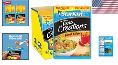 Gourmet Sweet & Spicy Tuna Pouches (12-Pack) – Omega 3 Powerhouse, Gluten-Free