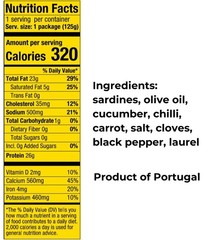 Portuguese Sardines in Spiced Olive Oil – 4 Pack – (4.4 oz cans)