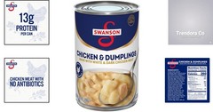 Gourmet Chicken & Dumplings by Swanson, 10.5 oz – Traditional Southern Flavor