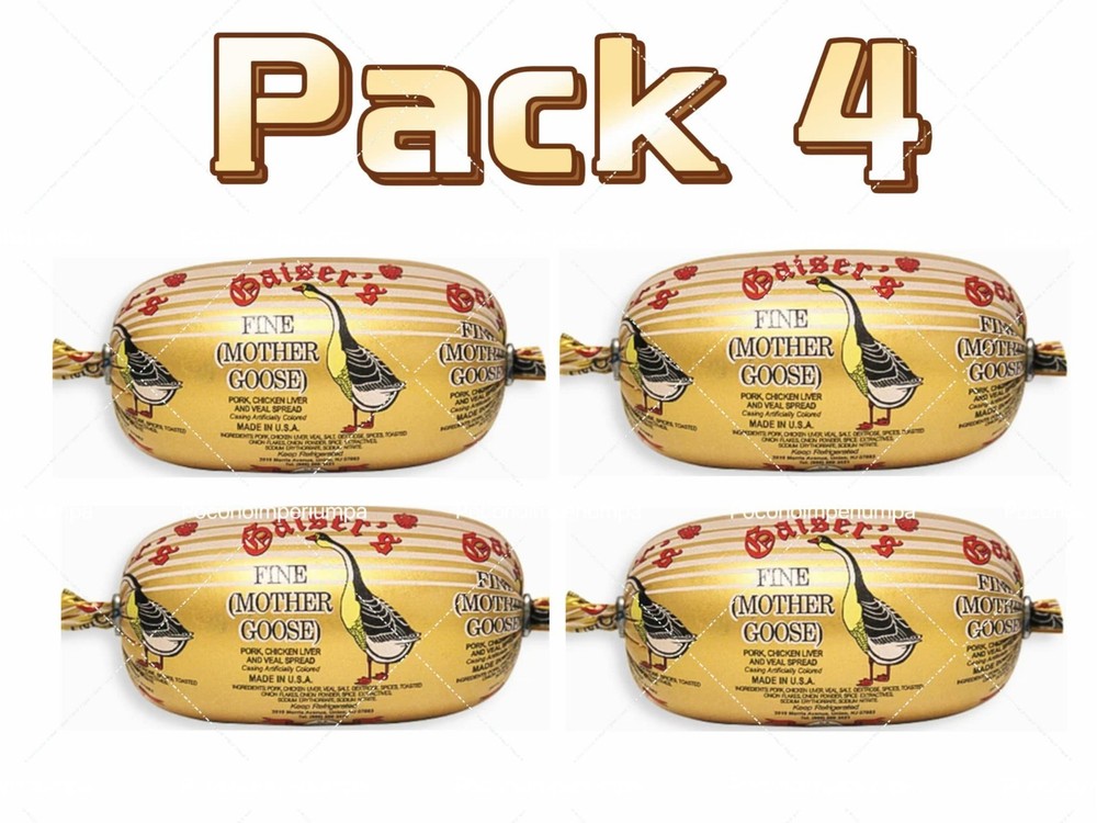 ❤️Pack 4❤️ Fine Mother Goose Liverwurst Gaiser’s (270g x 4) $50 Free Shipping
