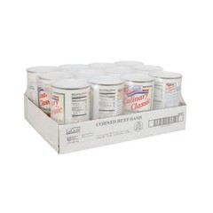Legout Corned Beef Hash, Heat & Serve Canned Entree, 51 Oz, Pack of 12