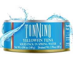 Tonnino Yellowfin Tuna Fish in Spring Water Pack of 12 Can