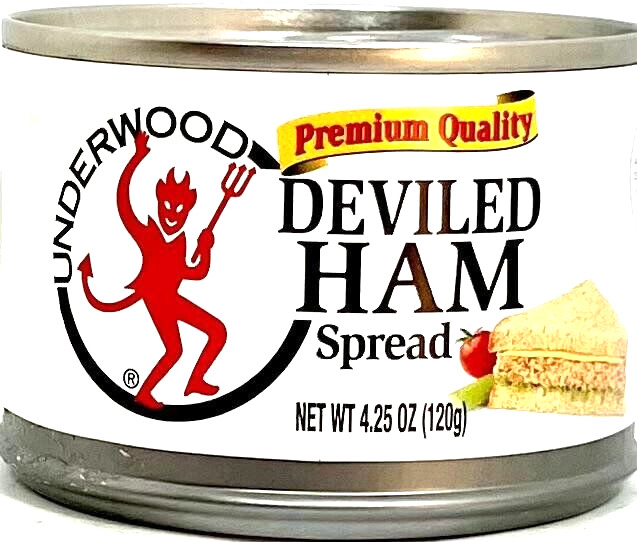 Underwood Premium Quality Deviled Ham Spread 4.25 oz ( Pack of 12 ) ~Exp 1/2025