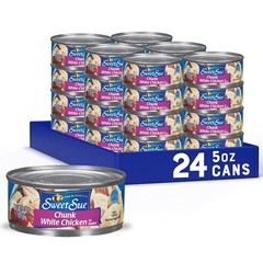 Sweet Sue Chunk 🥪 White Chicken 🍗 in Water, 5 oz Can (Pack of 24)