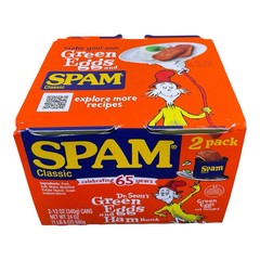 Green Eggs & Ham SPAM Limited Edition (Two 12oz Cans) (6/2028) FREE SHIPPING!