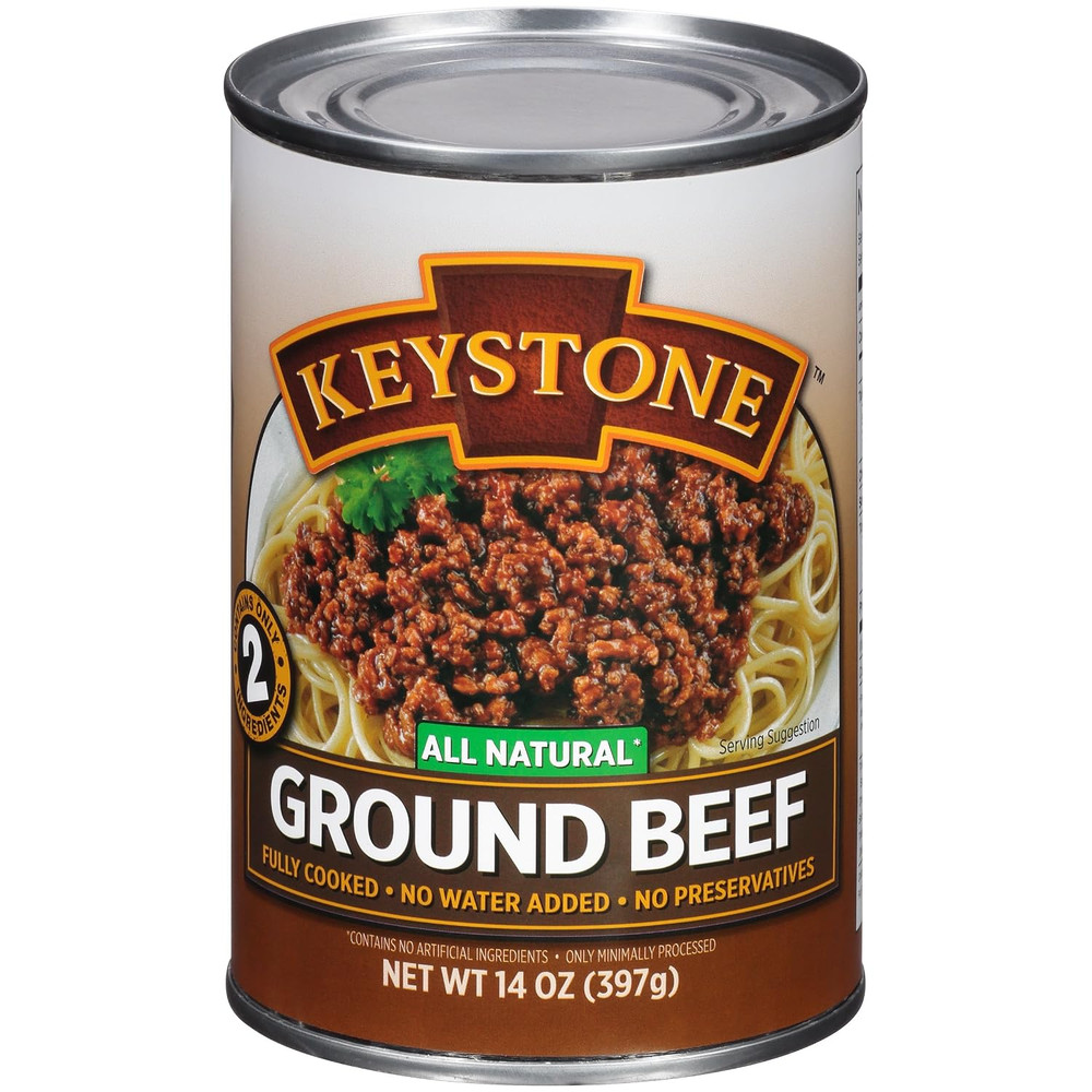 All Natural Ground Beef 14 Ounce Long Term Emergency Survival Food Canned Meat |