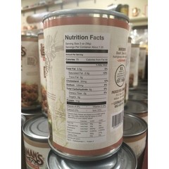 Lehman’s All Natural Canned Meat, USA Made, 14.5 oz, Case of 24, Ground Beef