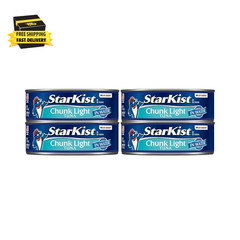 Chunk Light Tuna in Water (5 Oz – 4 Pack) Wild Caught Canned Tuna, 20G Protein p