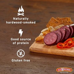 100% Natural Hardwood Smoked Summer Sausage – Ready to Eat Charcuterie Treat