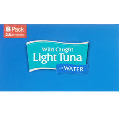 StarKist Chunk Light Tuna in Water – 2.6 oz Pouch (8-Pack)